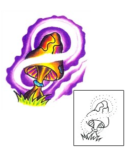 Mushroom Tattoo Miscellaneous tattoo | BBF-00084