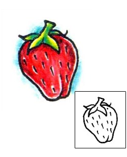 Strawberry Tattoo For Women tattoo | BBF-00089