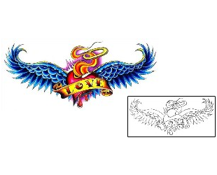 Wings Tattoo Specific Body Parts tattoo | BBF-00105