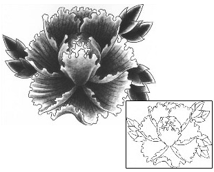 Peony Tattoo Plant Life tattoo | BCF-00072