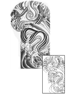 Reptiles & Amphibians Tattoo Specific Body Parts tattoo | BCF-00109