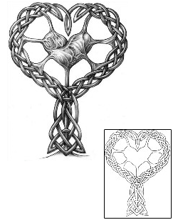 Picture of Heart Wrapped in Celtic Tattoo
