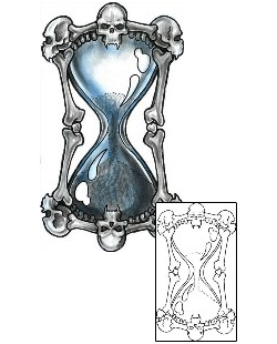 Hourglass Tattoo Horror tattoo | BEF-00117