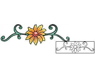 Daisy Tattoo Specific Body Parts tattoo | BEF-00172