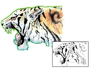 Tiger Tattoo Animal tattoo | BEF-00180