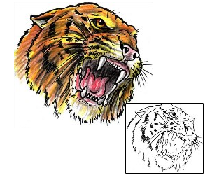 Tiger Tattoo Animal tattoo | BEF-00183
