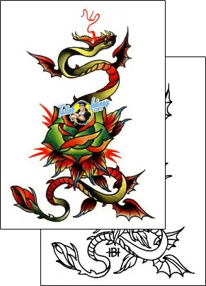 Scary Tattoo traditional-tattoos-brian-hutflies-bhf-00017