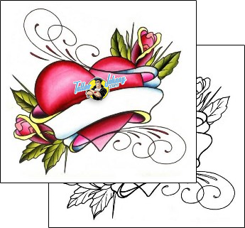 Heart Tattoo for-women-heart-tattoos-brian-hutflies-bhf-00027