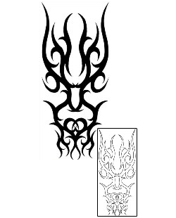 Tribal Tattoo Specific Body Parts tattoo | BIF-00025