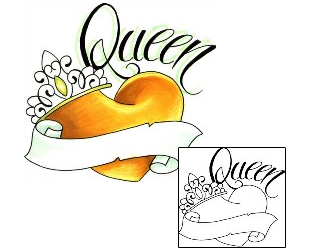 Queen Tattoo For Women tattoo | BJF-00006