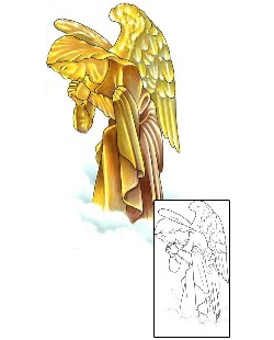 Angel Tattoo Religious & Spiritual tattoo | BJF-00010