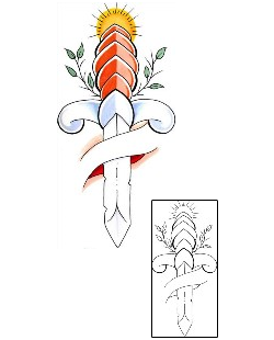 Dagger Tattoo Miscellaneous tattoo | BJF-00025