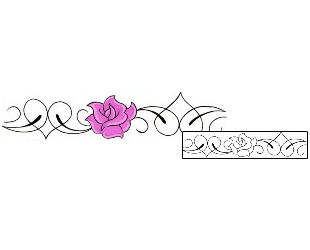 Rose Tattoo Specific Body Parts tattoo | BJF-00064