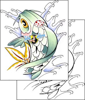 Fish Tattoo marine-life-fish-tattoos-chris-hosmer-bjf-00153