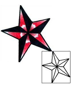 Nautical Star Tattoo Tattoo Styles tattoo | BKF-00048