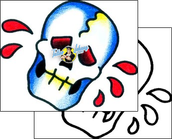 Skull Tattoo horror-skull-tattoos-captain-black-bkf-00064