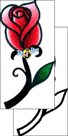 Flower Tattoo plant-life-flowers-tattoos-captain-black-bkf-00067