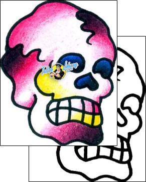 Skull Tattoo horror-skull-tattoos-captain-black-bkf-00090