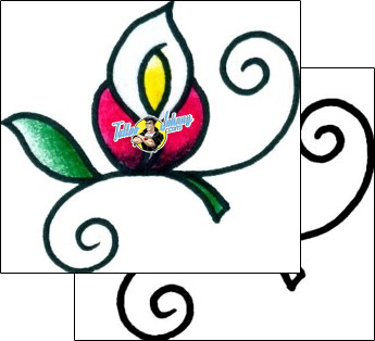 Flower Tattoo plant-life-flowers-tattoos-captain-black-bkf-00096