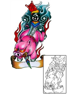 Pig Tattoo Tattoo Styles tattoo | BKF-00129