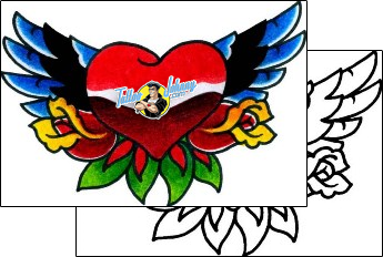 Heart Tattoo for-women-heart-tattoos-captain-black-bkf-00149