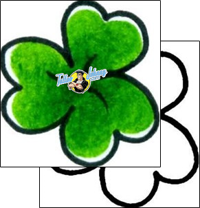 Clover Tattoo plant-life-clover-tattoos-captain-black-bkf-00153