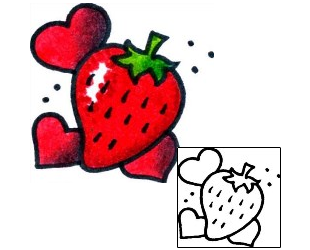 Strawberry Tattoo Tattoo Styles tattoo | BKF-00161