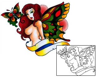 Traditional Tattoo Avril Fairy Tattoo