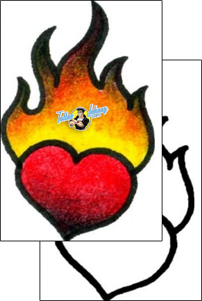 Heart Tattoo for-women-heart-tattoos-captain-black-bkf-00221