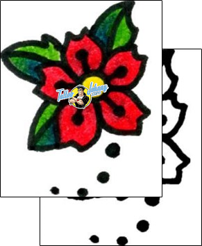 Flower Tattoo plant-life-flowers-tattoos-captain-black-bkf-00239