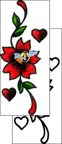 Flower Tattoo plant-life-flowers-tattoos-captain-black-bkf-00278
