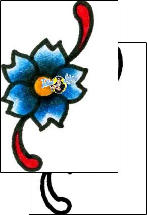 Flower Tattoo plant-life-flowers-tattoos-captain-black-bkf-00285