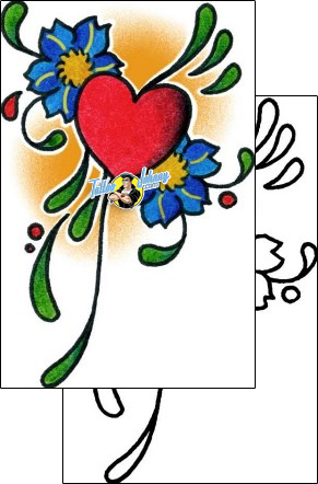 Heart Tattoo for-women-heart-tattoos-captain-black-bkf-00330