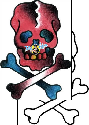 Skull Tattoo horror-skull-tattoos-captain-black-bkf-00342
