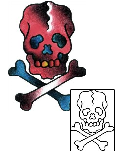 Crossbones Tattoo Tattoo Styles tattoo | BKF-00342