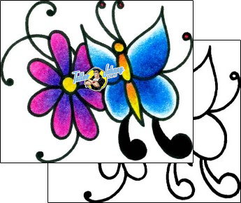 Butterfly Tattoo insects-butterfly-tattoos-captain-black-bkf-00357