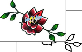 Flower Tattoo plant-life-flowers-tattoos-captain-black-bkf-00373