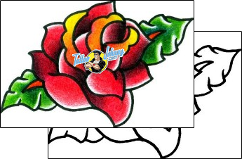 Rose Tattoo plant-life-rose-tattoos-captain-black-bkf-00375