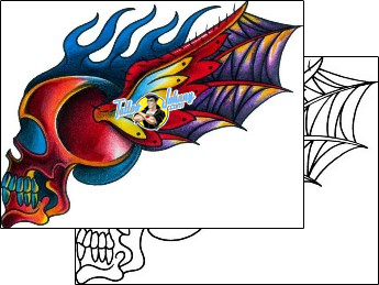 Wings Tattoo for-women-wings-tattoos-captain-black-bkf-00423