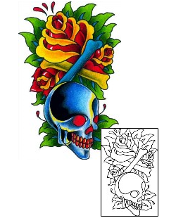 Crossbones Tattoo Tattoo Styles tattoo | BKF-00426