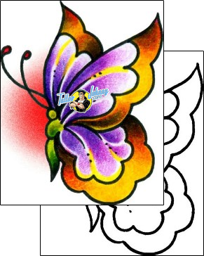 Butterfly Tattoo insects-butterfly-tattoos-captain-black-bkf-00438
