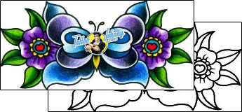 Butterfly Tattoo insects-butterfly-tattoos-captain-black-bkf-00439