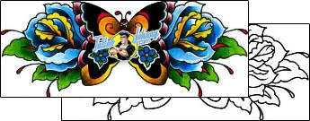 Butterfly Tattoo insects-butterfly-tattoos-captain-black-bkf-00441
