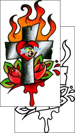 Fire – Flames Tattoo miscellaneous-fire-tattoos-captain-black-bkf-00468