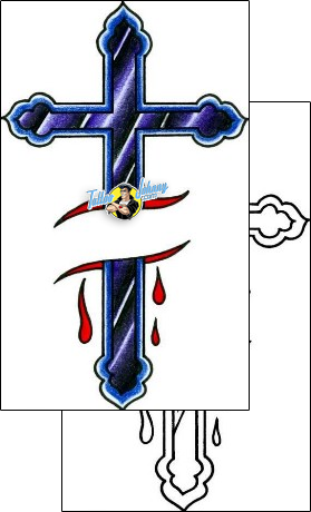 Torn Ripped Skin Tattoo religious-and-spiritual-christian-tattoos-captain-black-bkf-00477
