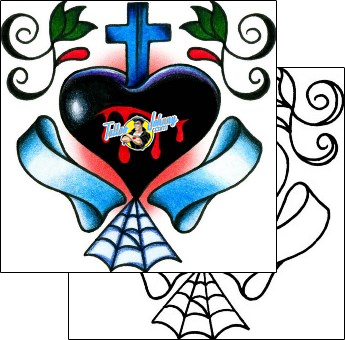 Heart Tattoo for-women-heart-tattoos-captain-black-bkf-00479