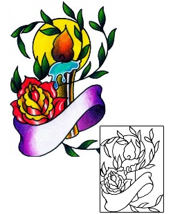 Candle Tattoo Tattoo Styles tattoo | BKF-00480