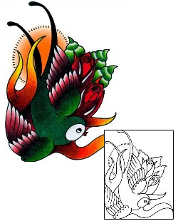 Swallow Tattoo Tattoo Styles tattoo | BKF-00490