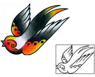 Swallow Tattoo Tattoo Styles tattoo | BKF-00497