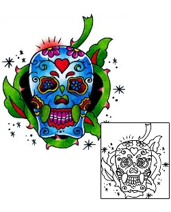 Day of the Dead Tattoo Tattoo Styles tattoo | BKF-00507